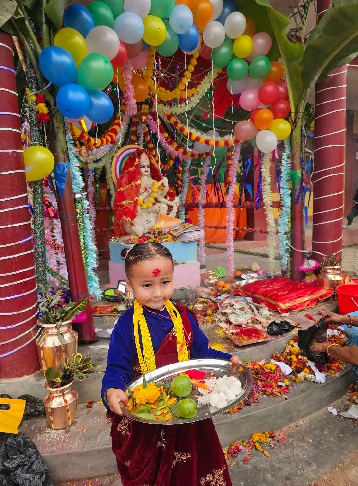 Grand Chhath Puja Celebration on Campus